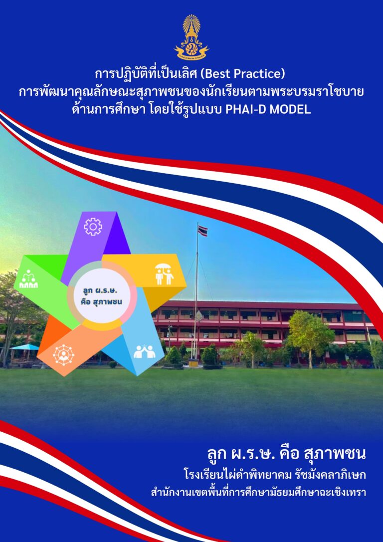 การพัฒนาคุณลักษณะของนักเรียนตามพระบรมราโชบายด้านการศึกษาโดยใช้รูปแบบ PHAI-D MODEL